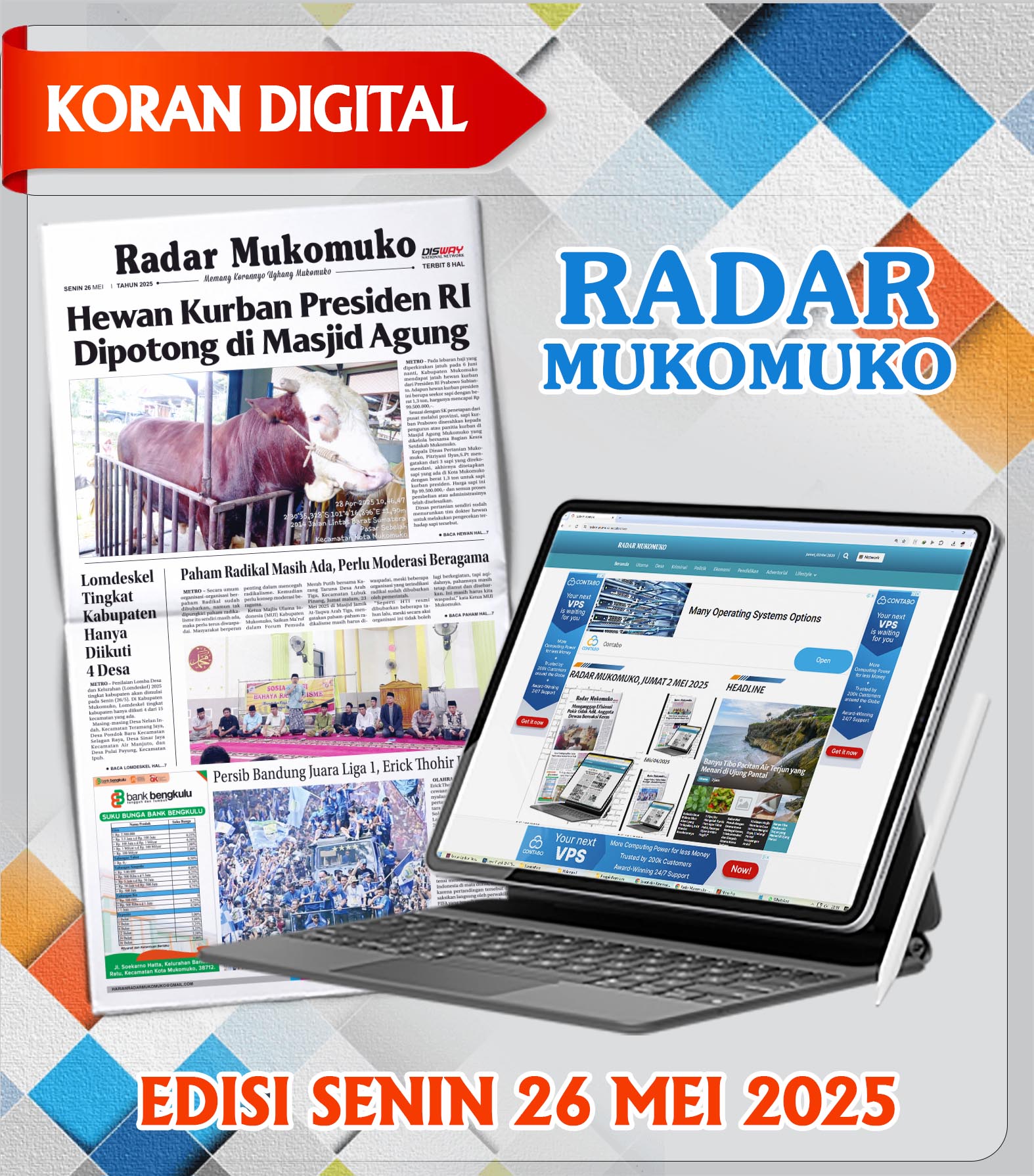 Radar Mukomuko, Senin 26 Mei 2025