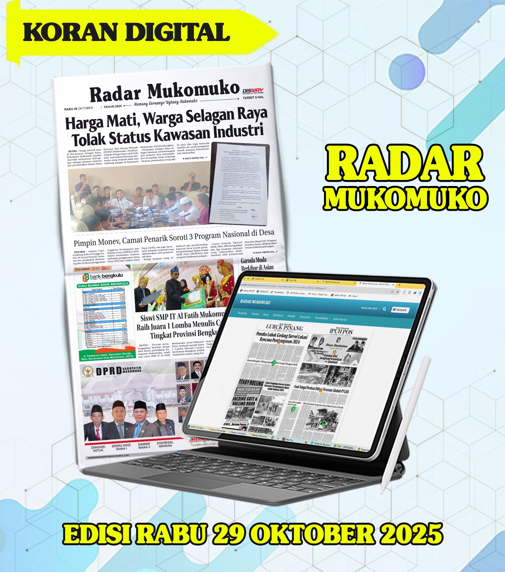 Radar Mukomuko, Rabu 29 Oktober 2025