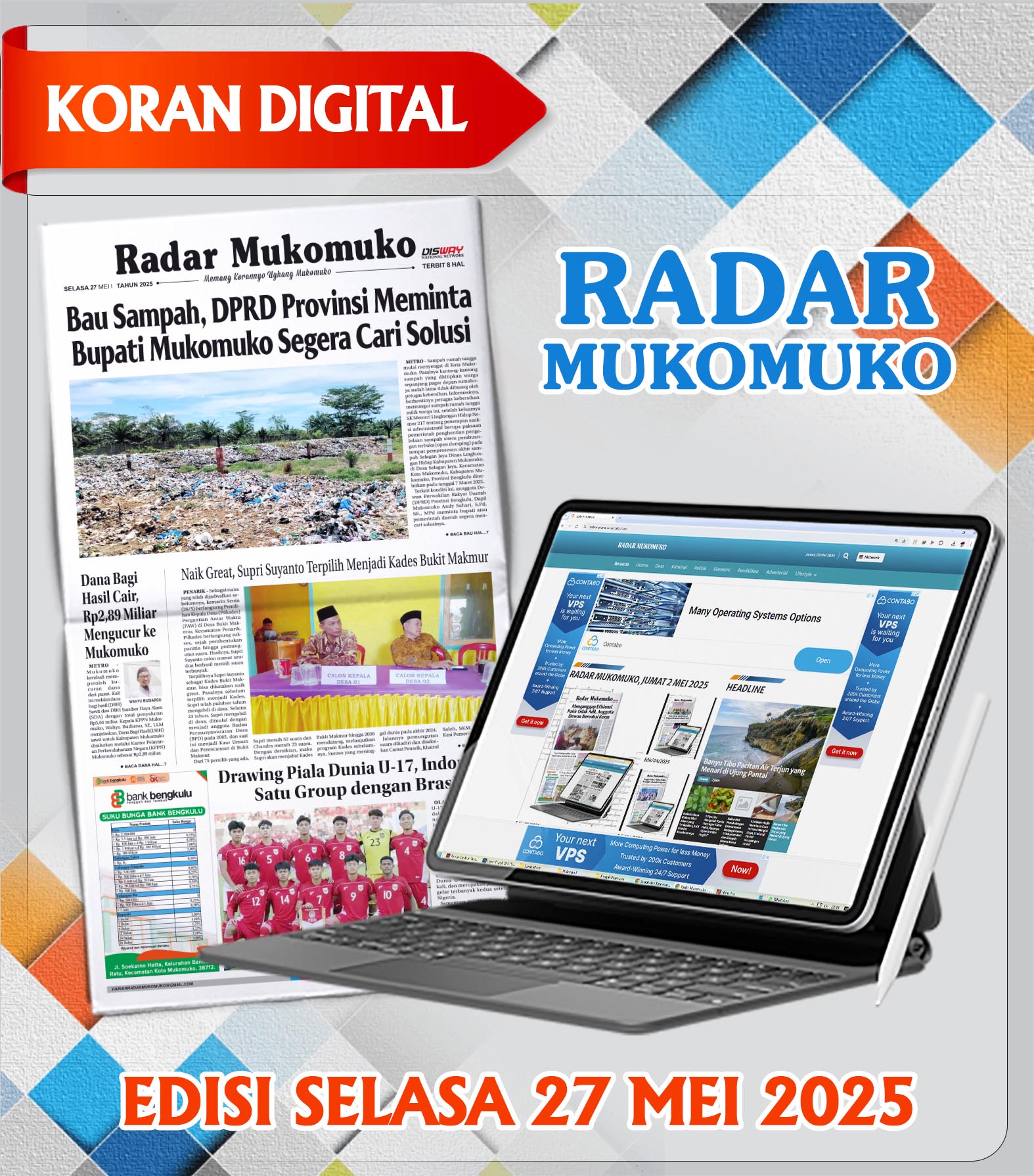 Radar Mukomuko, Selasa 27 Mei 2025