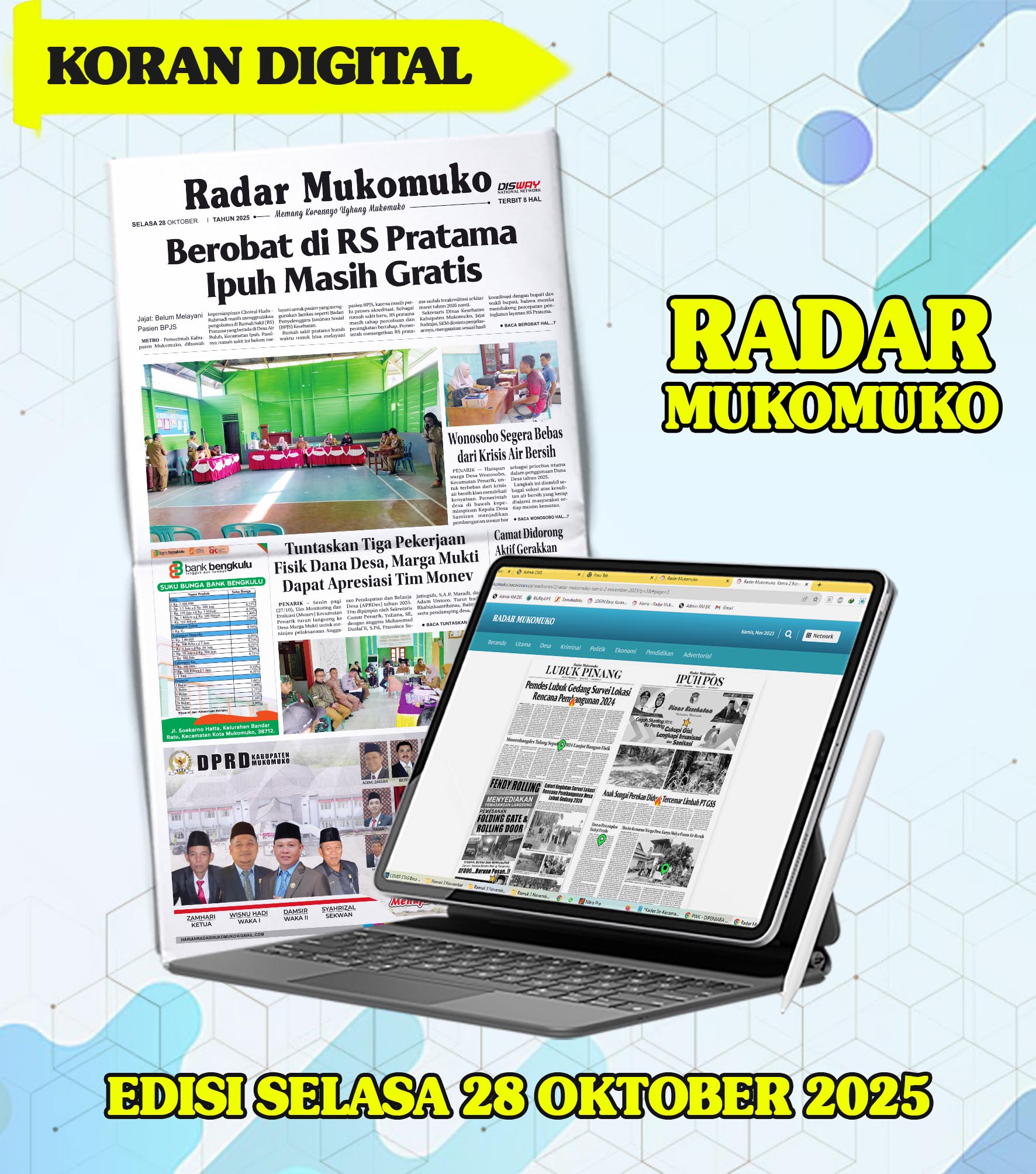 Radar Mukomuko, Selasa 28 Oktober 2025