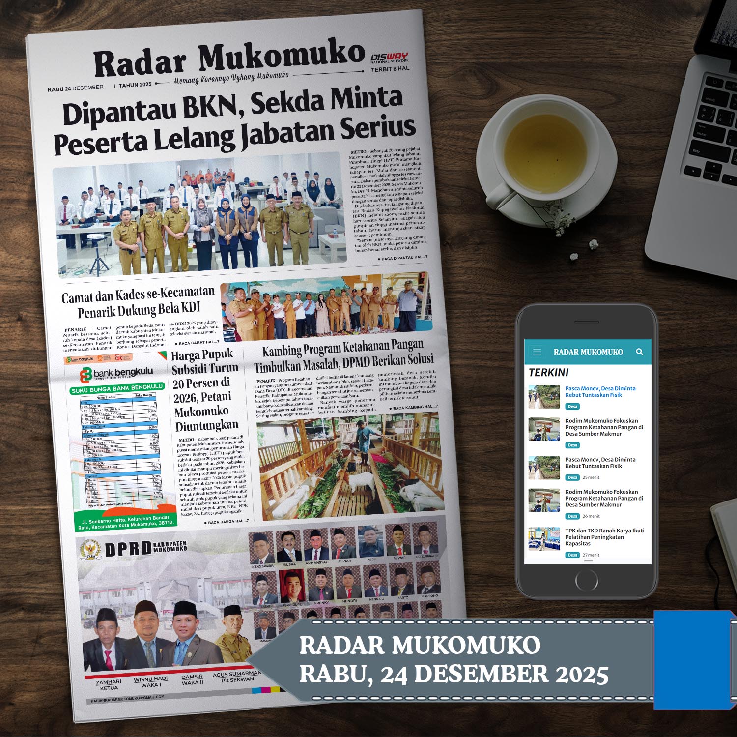 Radar Mukomuko, Rabu 24 Desember 2025