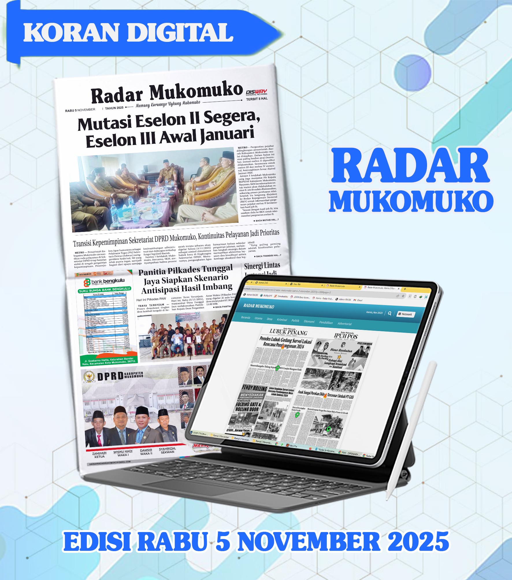 Radar Mukomuko, Rabu 5 November 2025