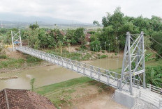 Jembatan Menuju Kedua Desa ini Diwacanakan Dibangun Permanen