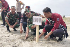 TNI Peduli Lingkungan, Tanam Pohon di Pantai Air Patah