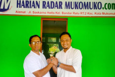 Sambangi Kantor Radar Mukomuko, Manager ULP PT.PLN Rayon  Mukomuko Pamit Pindah Tugas Ke Arga Makmur