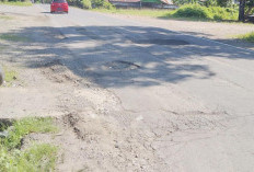 Belum Seumur Jagung Diperbaiki, Jalan Nasional Rusak Lagi 