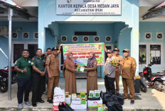 Pemdes Medan Jaya Bagi Bibit Sayur Tambah Program Ketahanan Pangan