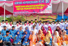 Upacara HUT ke-80 Republik Indonesia Di Kecamahan Pondok Suguh Sukses 