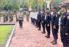 Personel Gabungan Siap Amankan Jalan Raya: Polres Mukomuko Gelar Apel Operasi Zebra Nala 2025