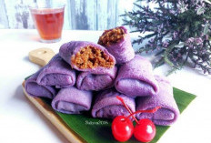 Dadar Gulung Ubi Ungu: Sentuhan Modern pada Kue Tradisional  ﻿