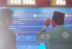 Smartboard TV di SDN 01 Lubuk Pinang Jadi Pemacu Semangat Belajar Mengajar