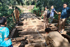 2 Jembatan Penghubung Desa Rusak, Warga Kesulitan Bawa Hasil Perkebunan