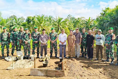 Dandim 0428/MM Letakan Batu Pertama Bangunan Dapur MBG, Target Tuntas Satu Bulan