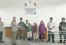 Sebanyak 35 KPM Lubuk Sanai III Terima BLT-DD, Segini Nominalnya