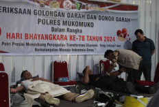 HUT Bhayangkara ke-78, Polri, TNI dan Insan Pers Donor Darah