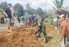 HUT TNI Ke 80, Koramil 428-04/Pondok Suguh Turun Goro Bersama Masyarakat 