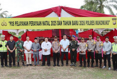 Kapolres dan Forkopimda Mukomuko Tinjau Pos Pengamanan Nataru 2025–2026