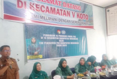 TP PKK Kabupaten Lakukan Pembinaan 10 Program Pokok di Kecamatan V Koto